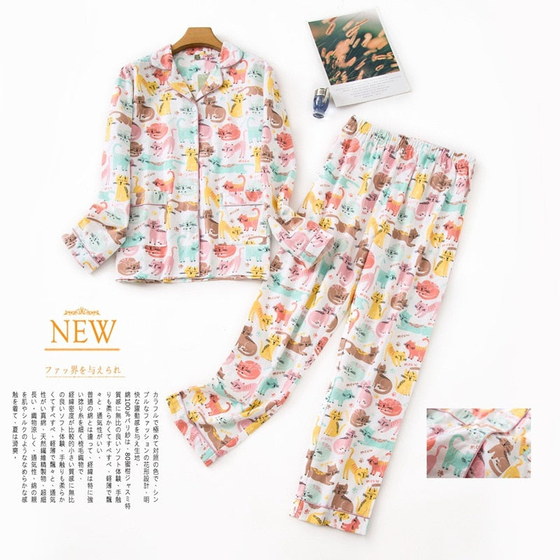 Women&#39;s Pajamas Plus Size S-XXXL Clothes Ladies Flannel Cotton Home Wear Suit Autumn Winter Pajamas Plaid Print Sleep Tops