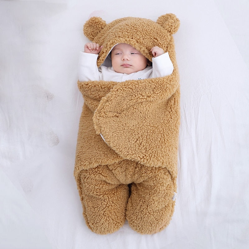 Baby Sleeping Bag Thickened Multi-layer Filled Cotton Blanket Newborn Warm Soft Pajamas Winter Baby Blanket For Baby 0-4 years