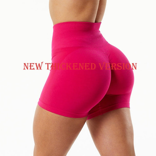 2022 Women High Waist Sport Shorts Seamless Workout Shorts Scrunch Butt Fitness Shorts Women's Sports Short Pants Gym Clothing