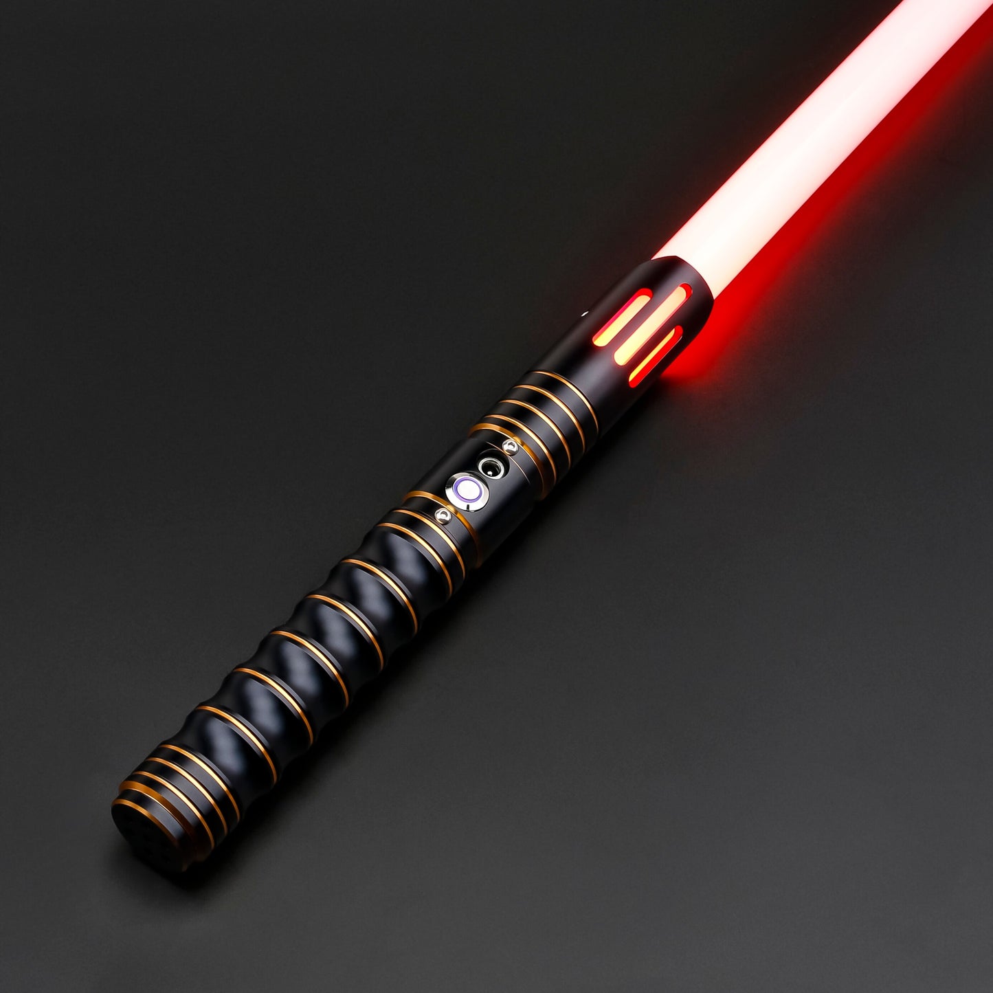 TXQSABER Heavy Dueling RGB / Neo Pixel Smooth Lightsaber colors Changing Metal Hilt Lock up Blaster Laser Jedi Sword Kids Toys