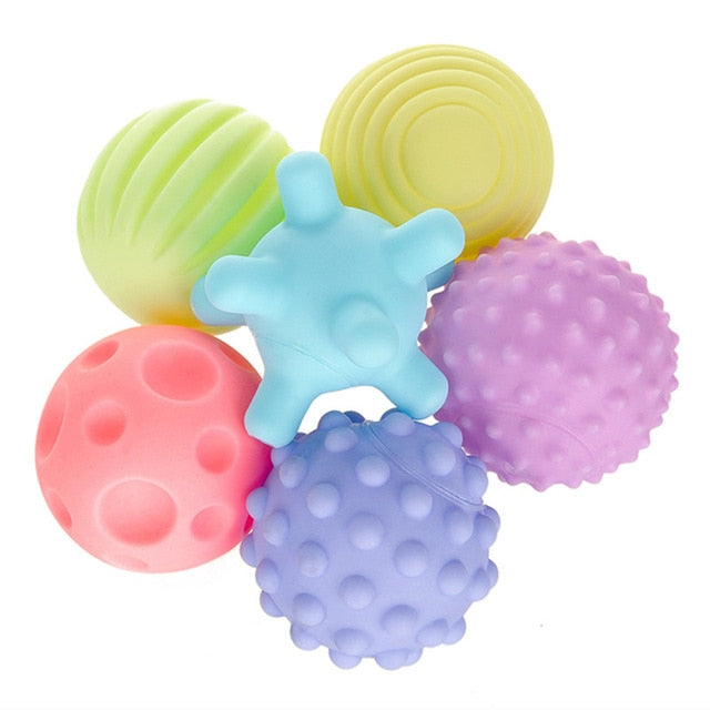 Baby Montessori Toys 0 12 Months Sensory Rattle Teether Grasping Activity  Development Toys Silicone Teething Toys For Babies