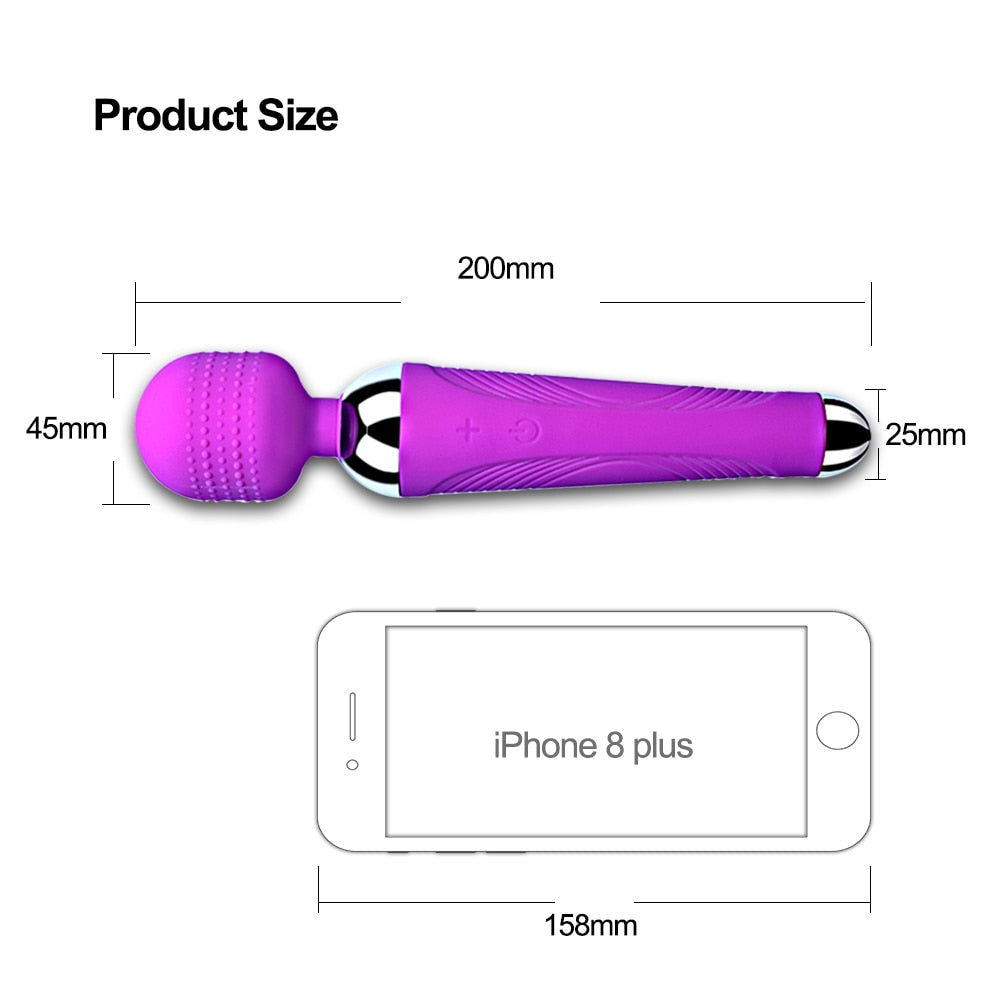 Wireless Dildos AV Vibrator Magic Wand for Women Clitoris Stimulator USB Rechargeable Massager Goods Sex Toys for Adults 18