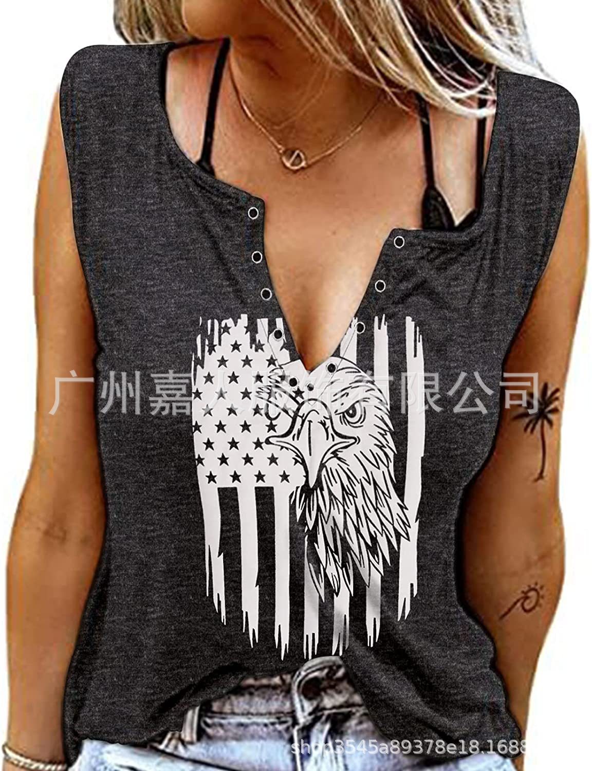 Tank Women&#39;s Vest Funny Letter Print V-neck Sleeveless T-shirt Camiseta Sin Mangas Sexy Para Mujer майка без рукавов Korean Tank