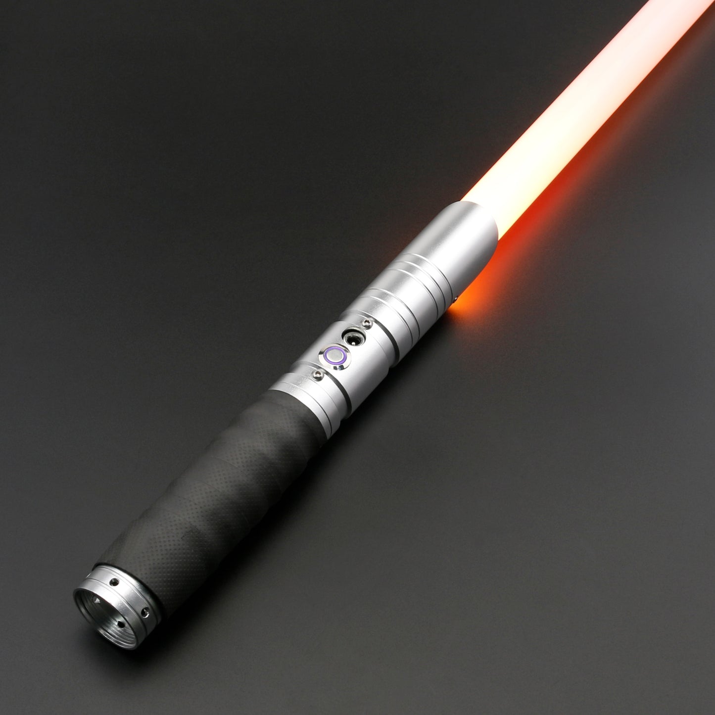 TXQSABER Heavy Dueling RGB / Neo Pixel Smooth Lightsaber colors Changing Metal Hilt Lock up Blaster Laser Jedi Sword Kids Toys