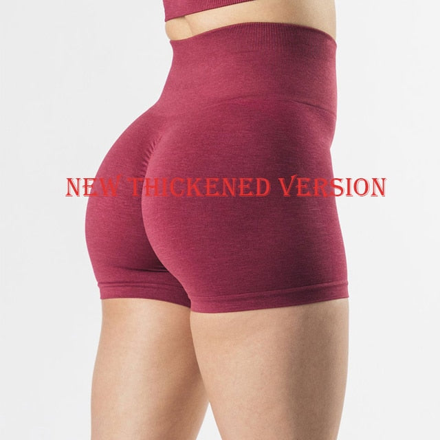 2022 Women High Waist Sport Shorts Seamless Workout Shorts Scrunch Butt Fitness Shorts Women's Sports Short Pants Gym Clothing