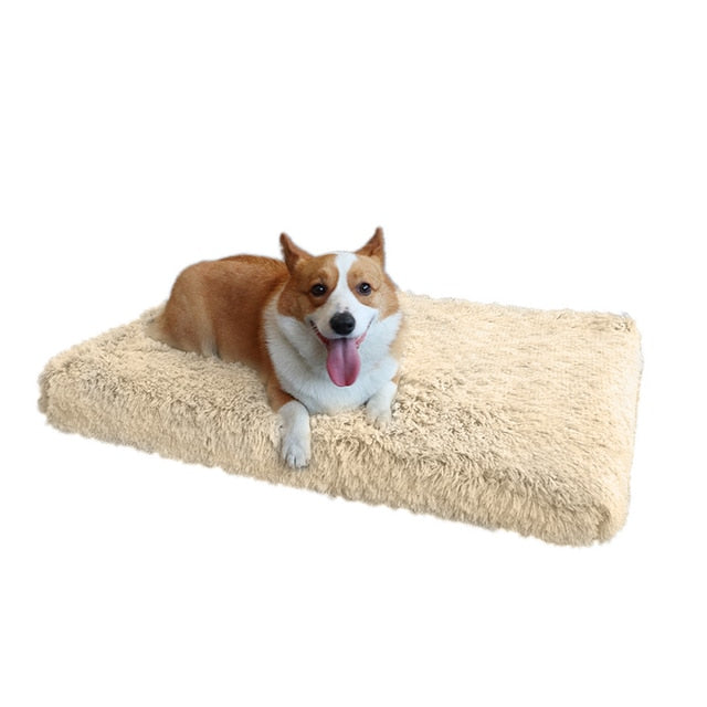 Plush Dog Bed Mat Cat Beds for Small Medium Large Dogs Removable for Cleaning Puppy Cushion Super Soft Claming Dog Beds Pet Bed