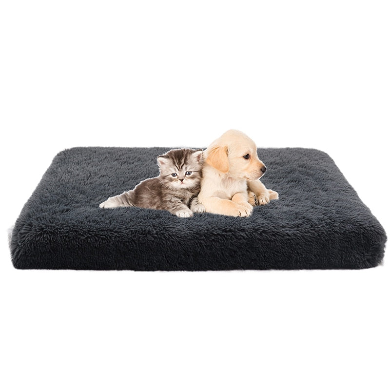 Plush Dog Bed Mat Cat Beds for Small Medium Large Dogs Removable for Cleaning Puppy Cushion Super Soft Claming Dog Beds Pet Bed