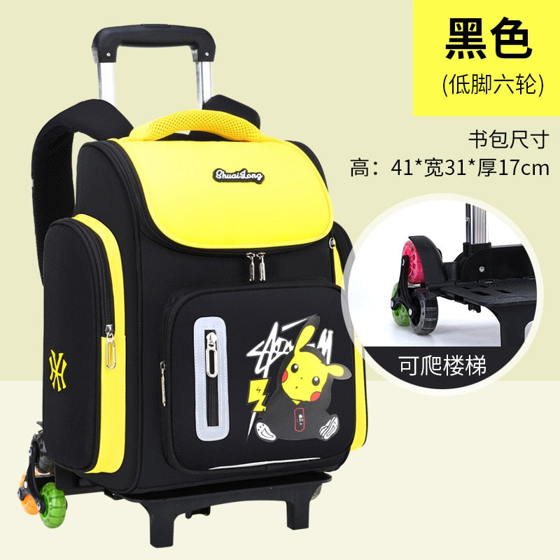 Pokemon Go Primary School Schoolbag Pikachu Boys Cartoon Children Backpack Space Schoolbag Reflective Waterproof Breathable Bag