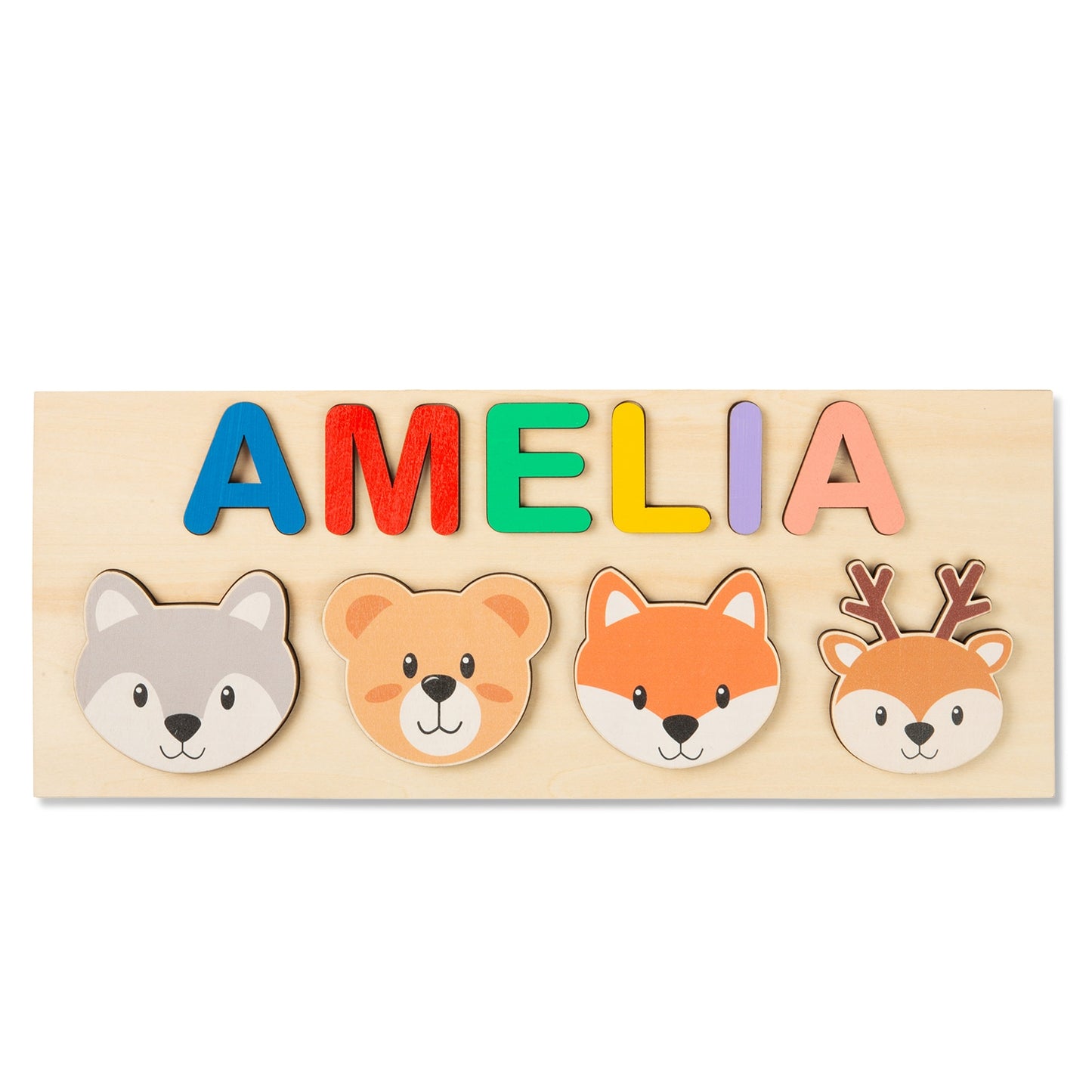 Personalized Wooden Name Puzzle Educational Toys For Toddlers Custom First Name Early Learning Gifts For Kids Baby Boy &amp;girl