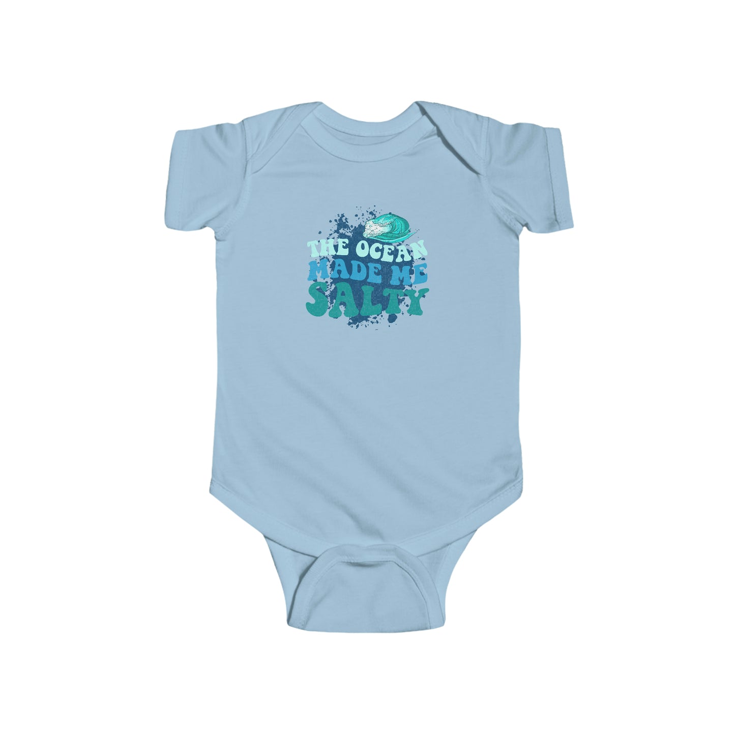 The Ocean Made Me Salty Infant Fine Jersey Bodysuit