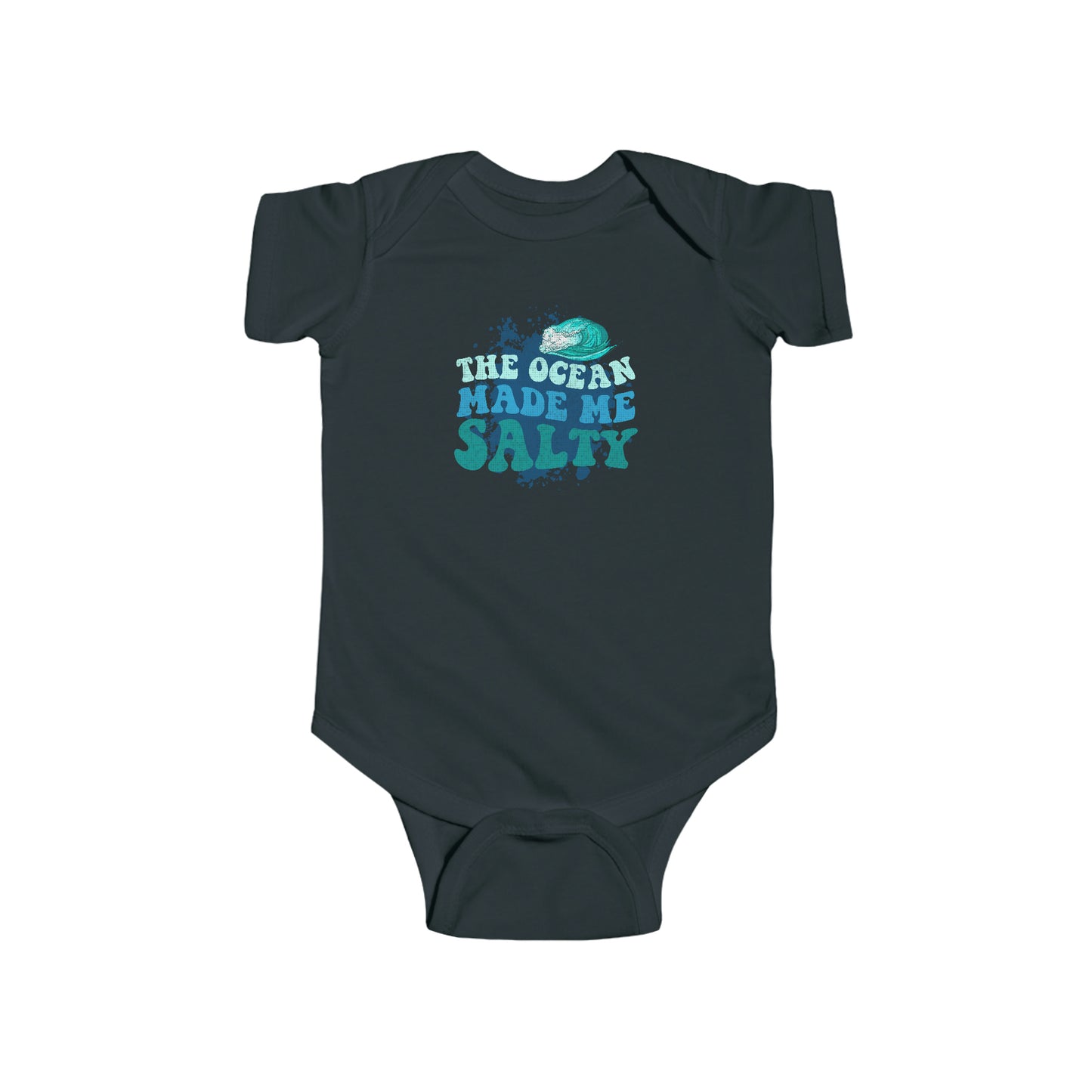 The Ocean Made Me Salty Infant Fine Jersey Bodysuit