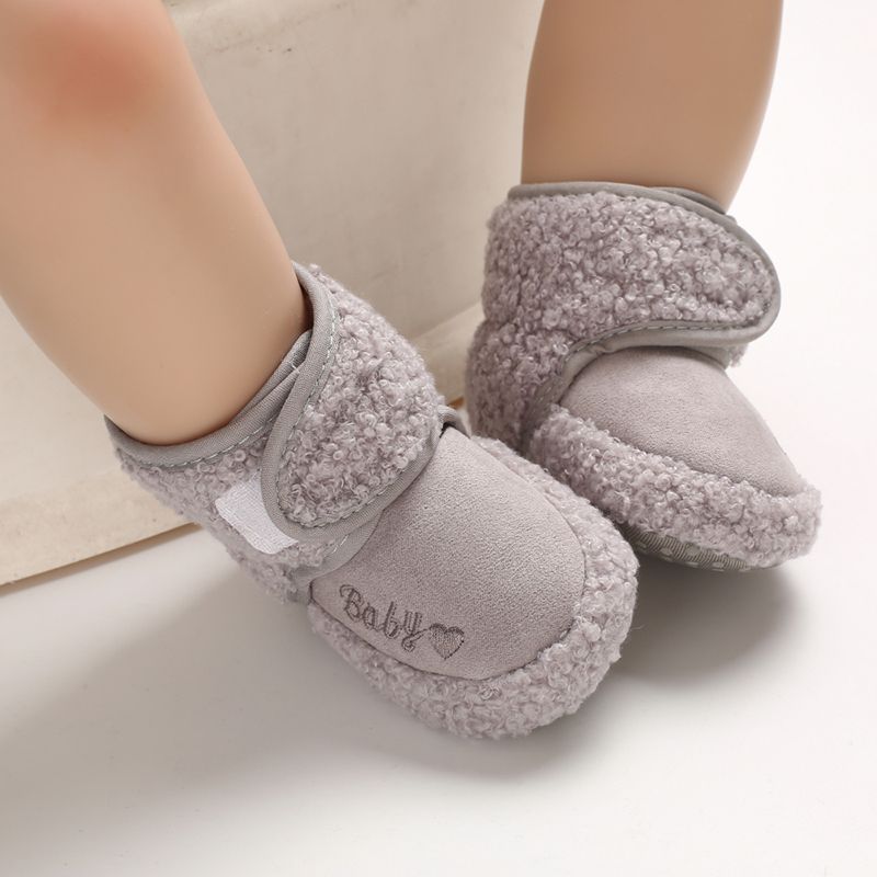 Bobora Baby Winter Warm First Walkers Cotton Baby Shoes Cute Infant Baby boys girls shoes soft sole indoor shoes for 0-18M