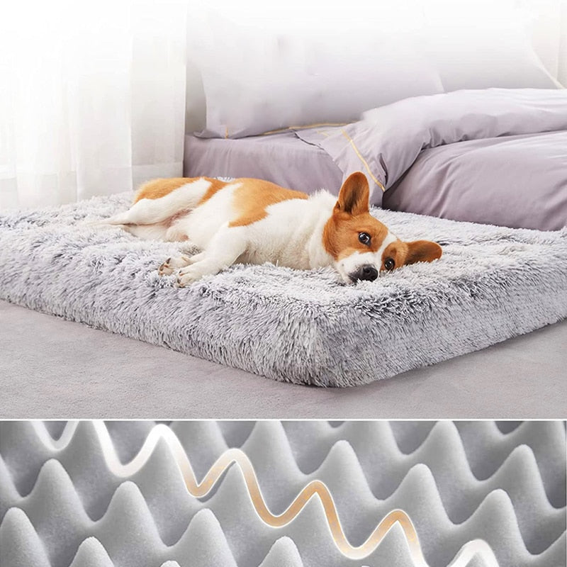 Plush Dog Bed Mat Cat Beds for Small Medium Large Dogs Removable for Cleaning Puppy Cushion Super Soft Claming Dog Beds Pet Bed