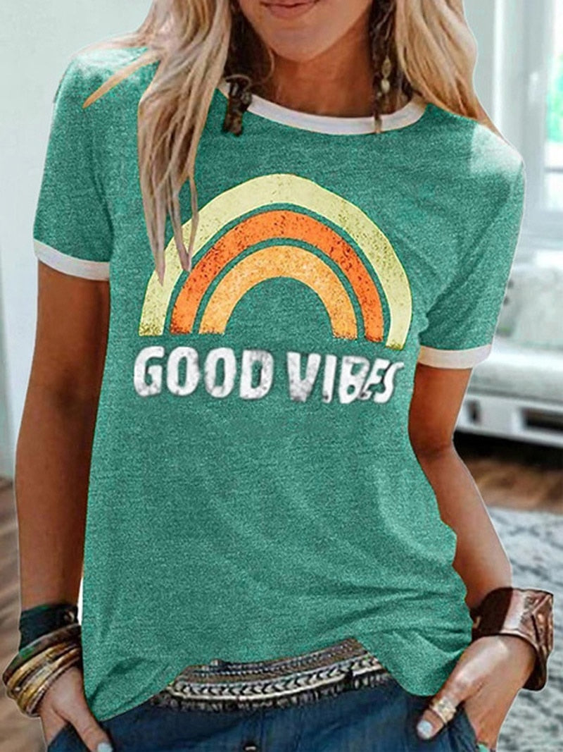 Graphic T Shirts Women Short Sleeve Tshrits Spring Summer Funny Casual Tshirt Ladies Printing Tee Shirt T-shirts Tops 2022