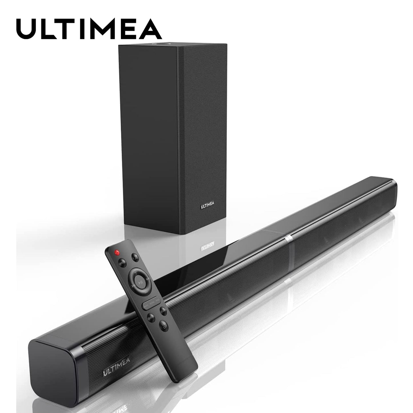 ULTIMEA 100W TV SoundBar 2.1 Bluetooth Speaker 5.0 Home Theater Sound System 3D Surround Sound Bar Subwoofer Bluetooth Speakers