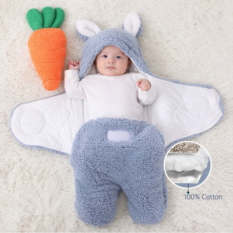 Baby Sleeping Bag Thickened Multi-layer Filled Cotton Blanket Newborn Warm Soft Pajamas Winter Baby Blanket For Baby 0-4 years